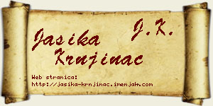 Jasika Krnjinac vizit kartica